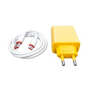 fast charging usb wall charger with type c cable | safe & durable power adapter