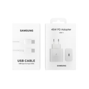 samsung original adapter usb c to usb c fast charging cable (3a) – durable & high speed data sync