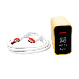 fast charging usb wall charger with type c cable | safe & durable power adapter