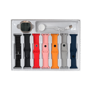 Ultra Smart Watch CN-RU100 with 7+1 Straps – Bluetooth Calling, Health Monitor, Waterproof Fitness Watch ultra smart watch cn ru100 with 7+1 straps – bluetooth calling, health monitor, waterproof fitness watch