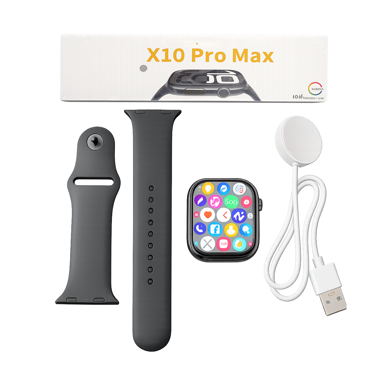 x10 pro max smart watch full display bluetooth call fitness tracker with magnetic charger x10 pro max smart watch full display bluetooth call fitness tracker with magnetic charger