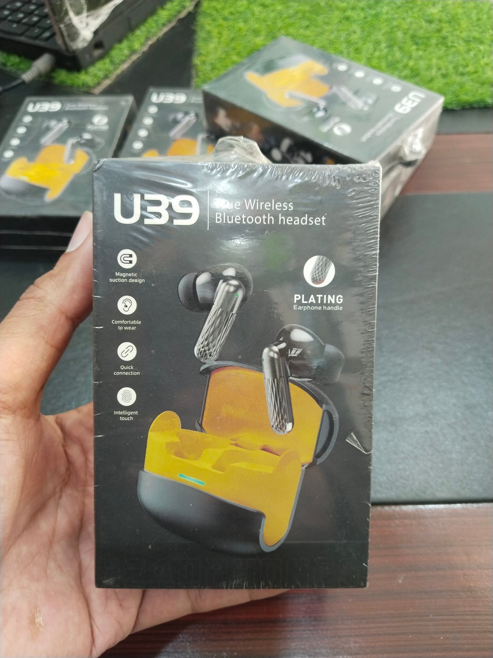 u39 true wireless bluetooth earbuds – 10m range, 4+ hours music playback & charging case u39 true wireless bluetooth earbuds – 10m range, 4+ hours music playback & charging case